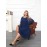 2 In 1 Plus Size Solid Cutout Loose Dress, Casual Side Cross Irregular Cape Sleeve Dress For Spring & Summer, Women's Plus Size Clothing