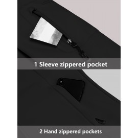 Softshell Jacket for Women, Casual Plush Lined Warm Hooded Windproof Coat with Adjustable Hood and Drawcord Hem for Winter Fall Outdoor Hiking