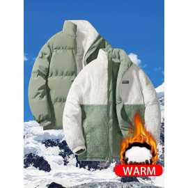 Reversible Chic Plus Size Women's Jacket - Casual Long Sleeve, Zip-Up Outerwear with Pockets for Fall & Winter