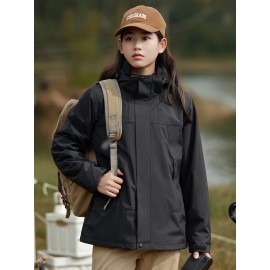 Women's 3-in-1 Winter Outdoor Jacket Set - Waterproof, Windproof & Warm with Detachable Fleece Liner, Hooded for Hiking & Travel